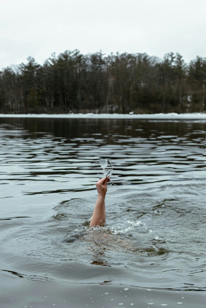 hand reaching out of water
